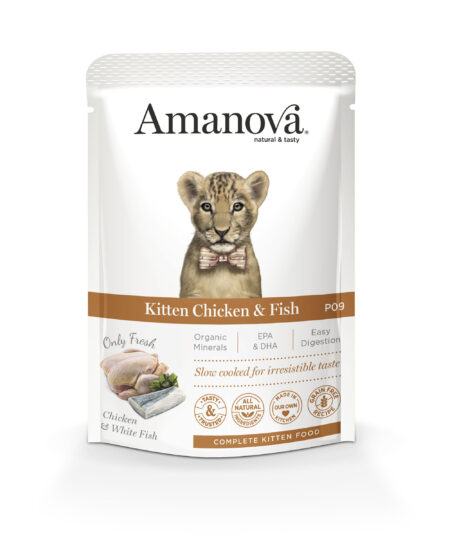 AMANOVA KITTEN CHICKEN & FISH POUCH