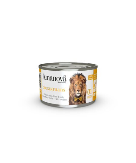 AMANOVA CAT CHICKEN FILLETS CANS IN BROTH