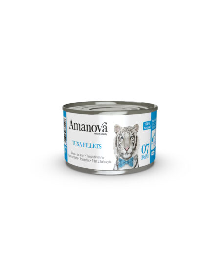 AMANOVA CAT TUNA FILLETS CANS IN BROTH