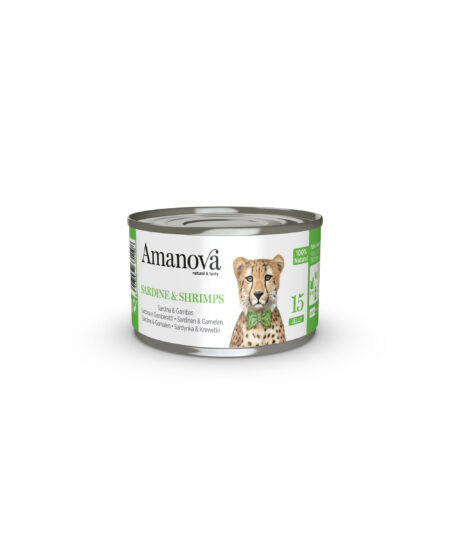 AMANOVA CAT SARDINE & SHRIMPS CANS IN JELLY