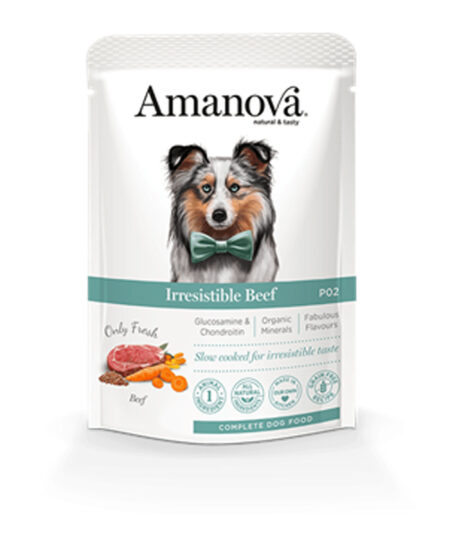 AMANOVA ADULT IRRESISTIBLE BEEF POUCH