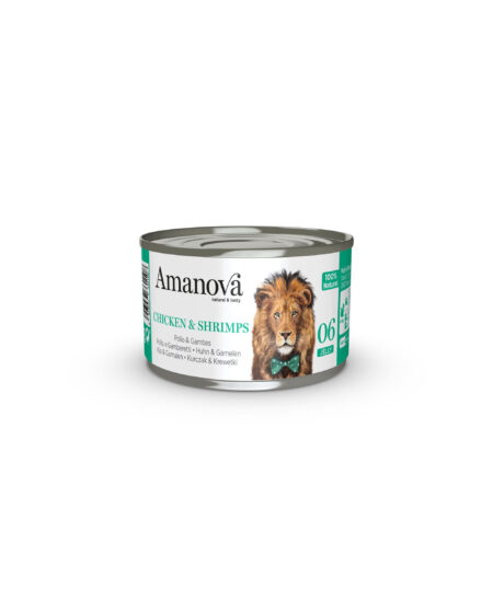 AMANOVA CAT CHICKEN & SHRIMPS CANS IN JELLY