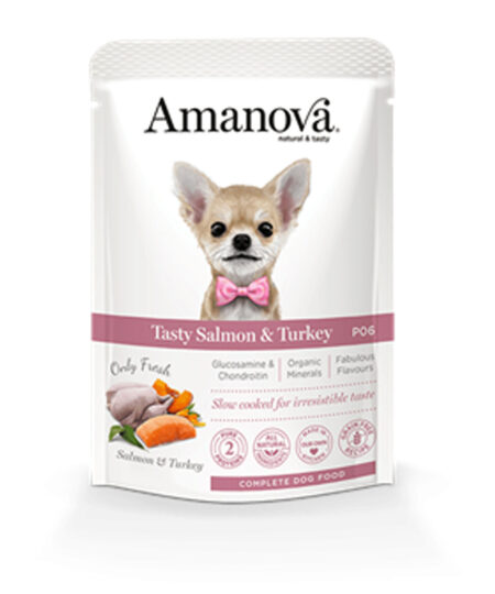 AMANOVA ADULT SALMON & TURKEY POUCH