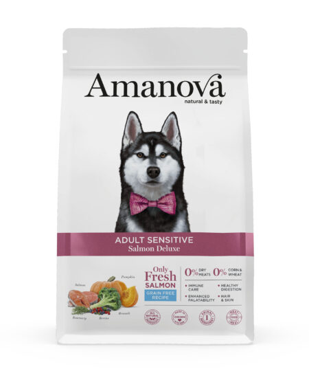 AMANOVA ADULT MEDIUM SENSITIVE SALMON DELUXE